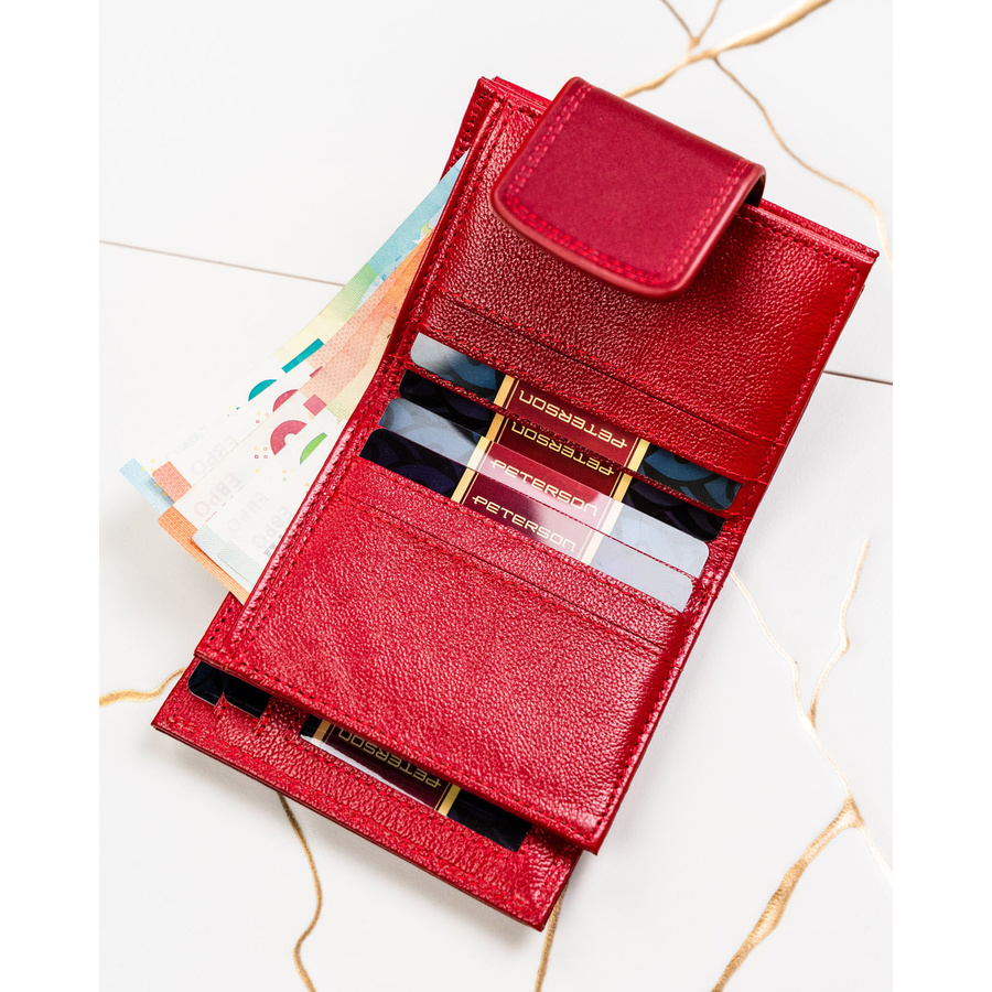 Leather wallet RFID PETERSON PTN PS329-HNL
