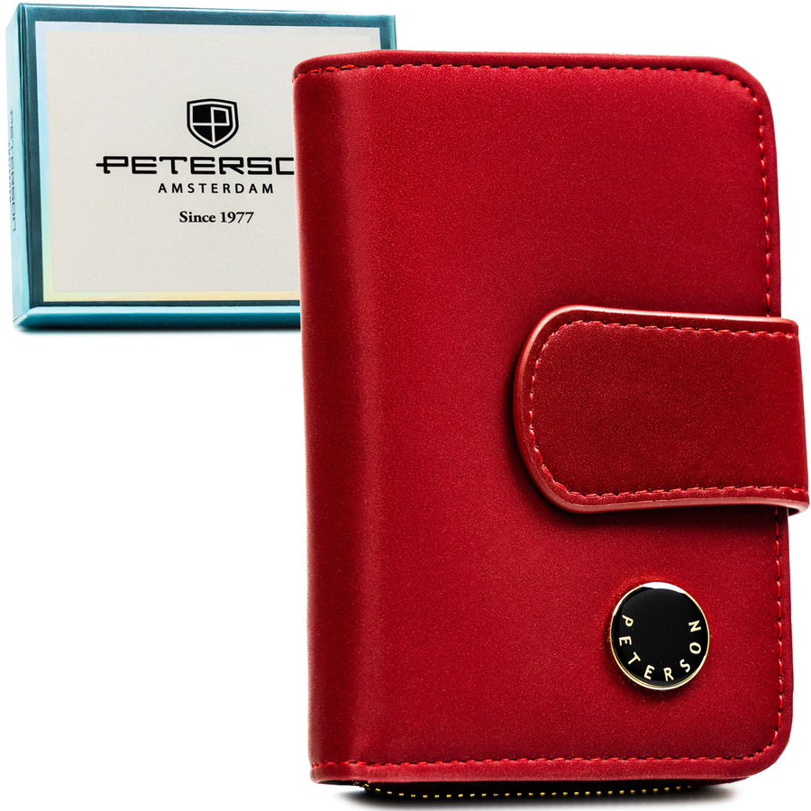 Leather and leatherette wallet RFID PETERSON PTN PS115-HNL