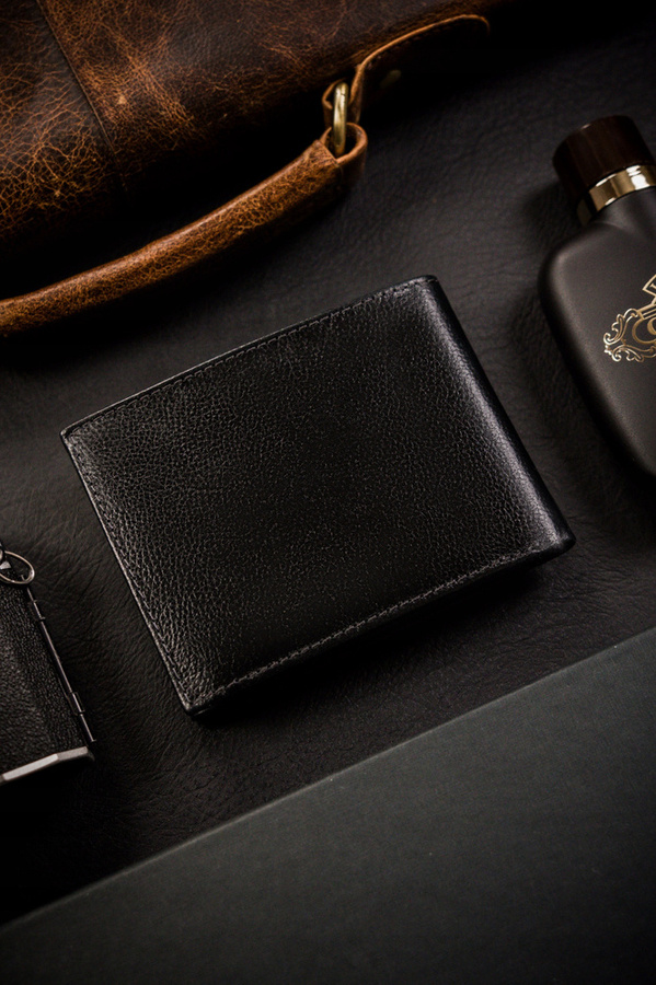 Leather wallet RFID ROVICKY N992-RPVT-BL
