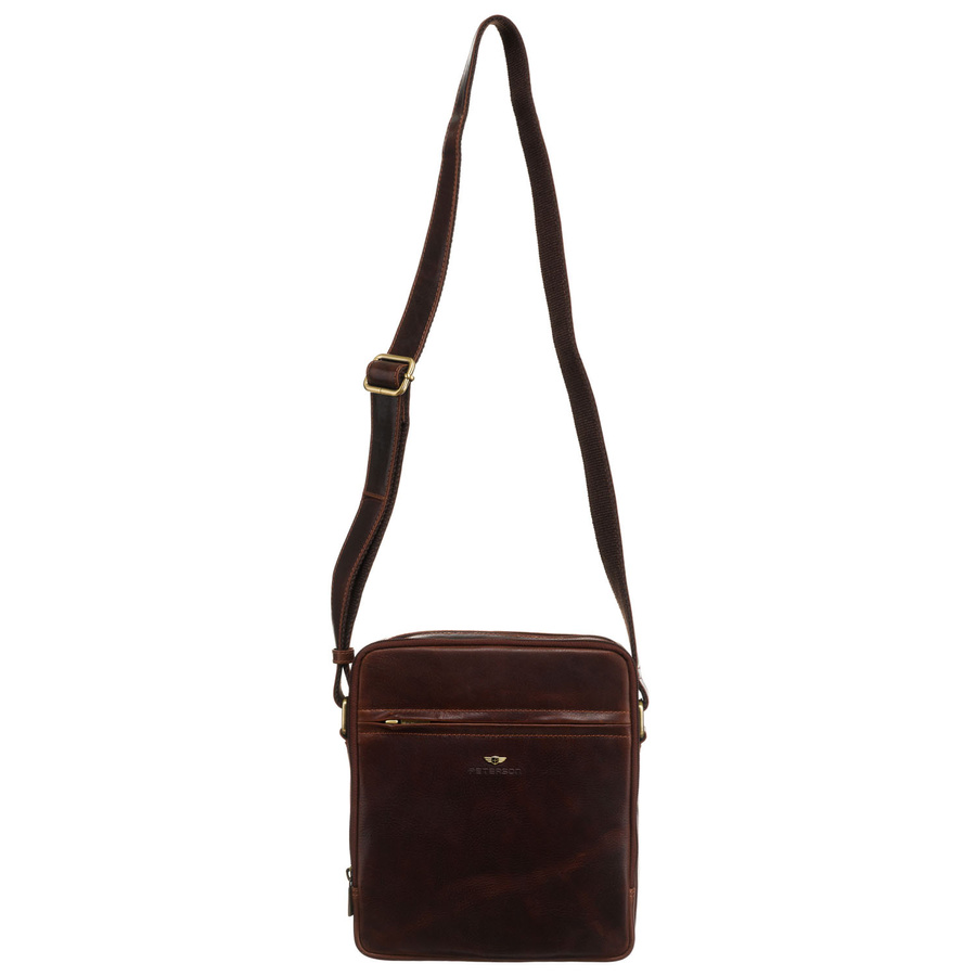 Leather bag PETERSON PTN TB-8021-WAX