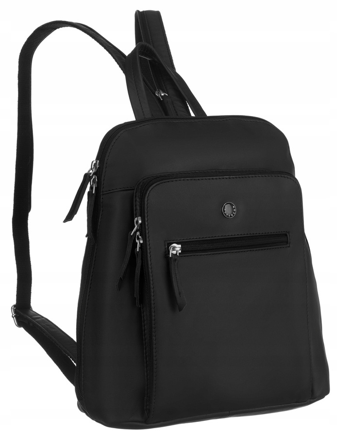 Leather bagpack PETERSON PTN PLE-343A-SNC