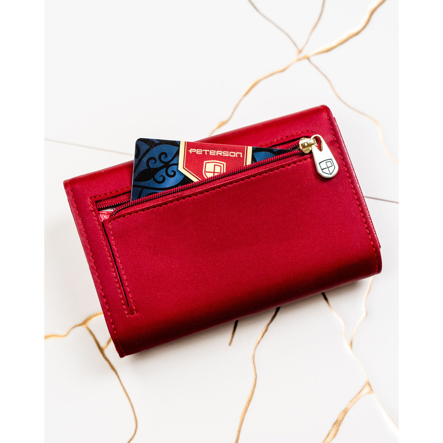 Leather and leatherette wallet RFID PETERSON PTN PS112-HNL