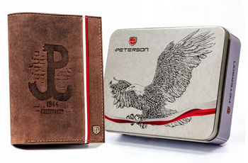 Leather wallet RFID PETERSON PTN 333PW