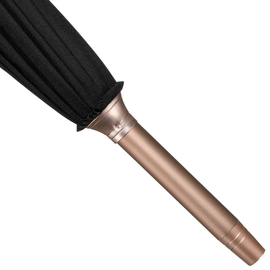 Duży, elegancki parasol rządowy w czarnym kolorze - Peterson
