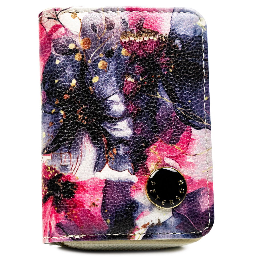 Leather and leatherette wallet RFID PETERSON PTN PX33-PF2