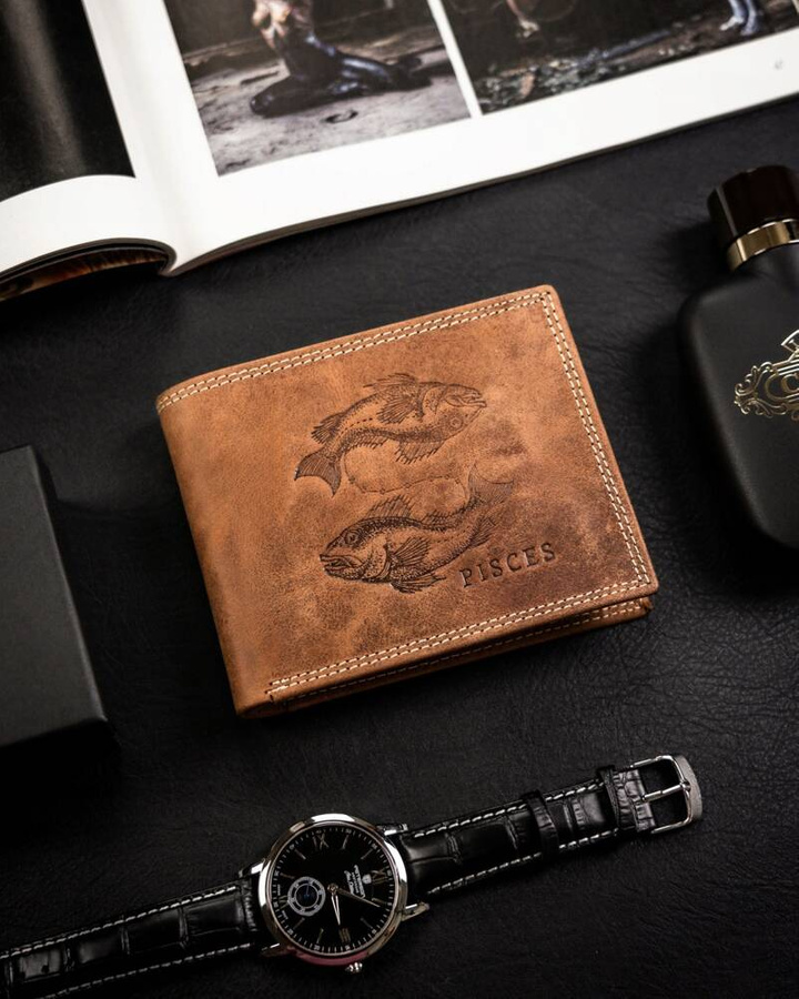 Leather wallet RFID ALWAYS WILD N992-CHM-PISC