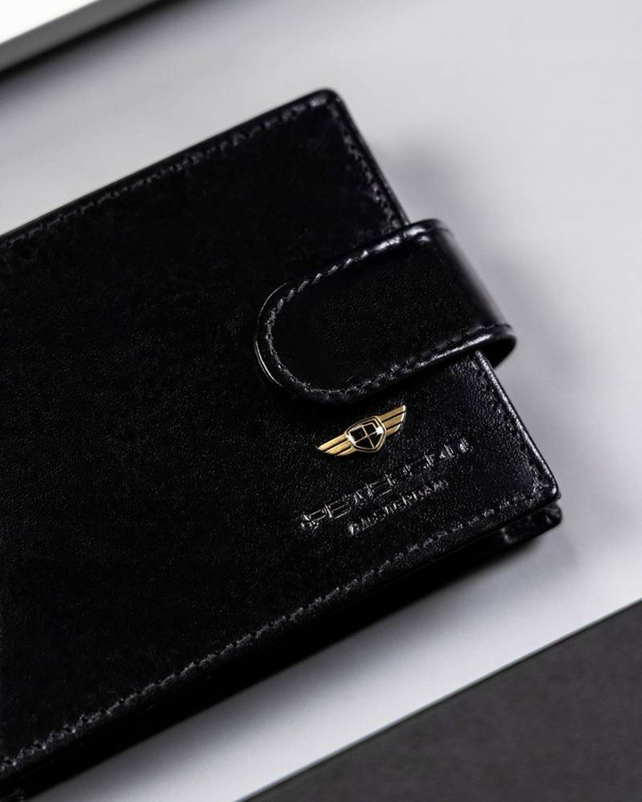 Leather wallet RFID PETERSON PTN 22302L-VT