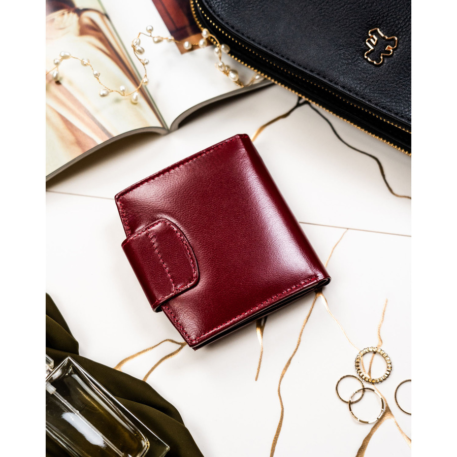 Leather wallet RFID PETERSON PTN RD-314-NGV-M