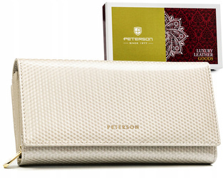 Leather wallet RFID PETERSON PTN 42100-SBR