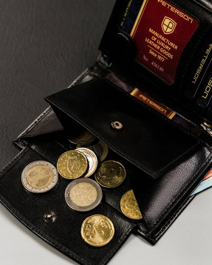 Leather wallet RFID PETERSON PTN 333.01