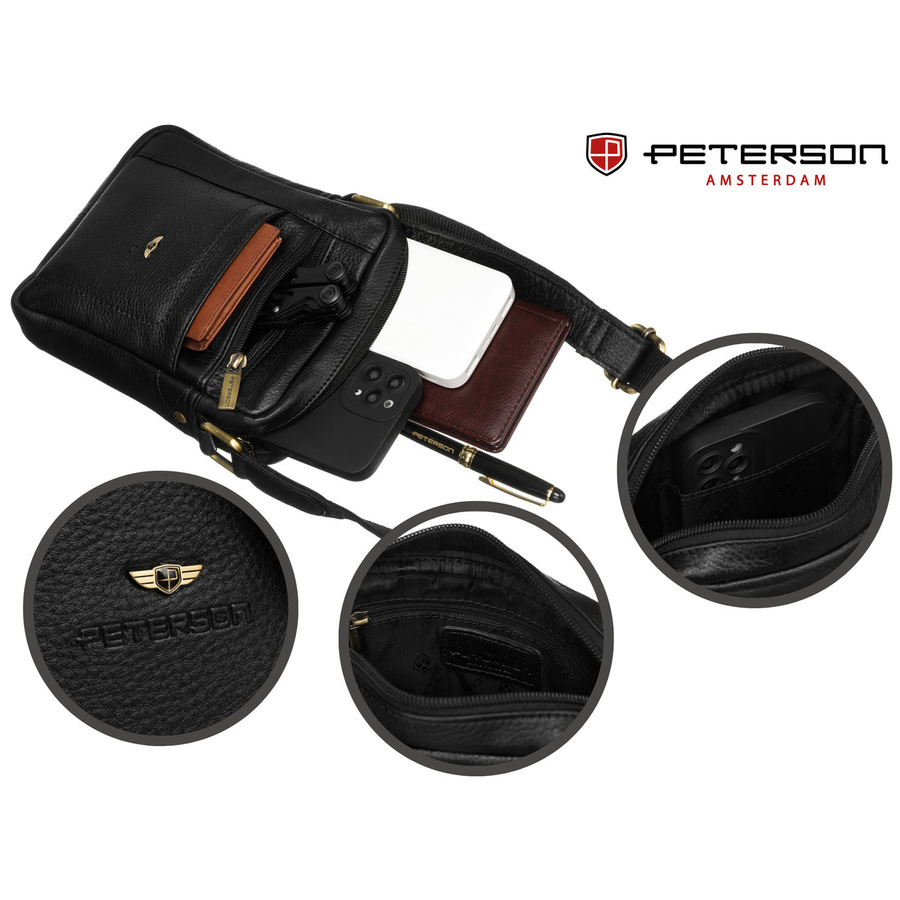 Leather bag PETERSON PTN 2505840-NDM
