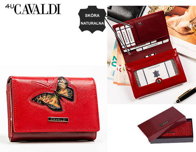 Leather & leatherette wallet RFID 4U CAVALDI PN30-BT