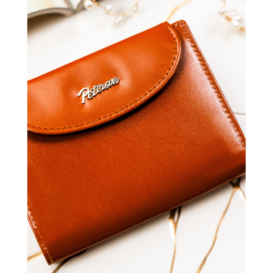 Leather wallet RFID PETERSON PTN RD-357-NGV-M
