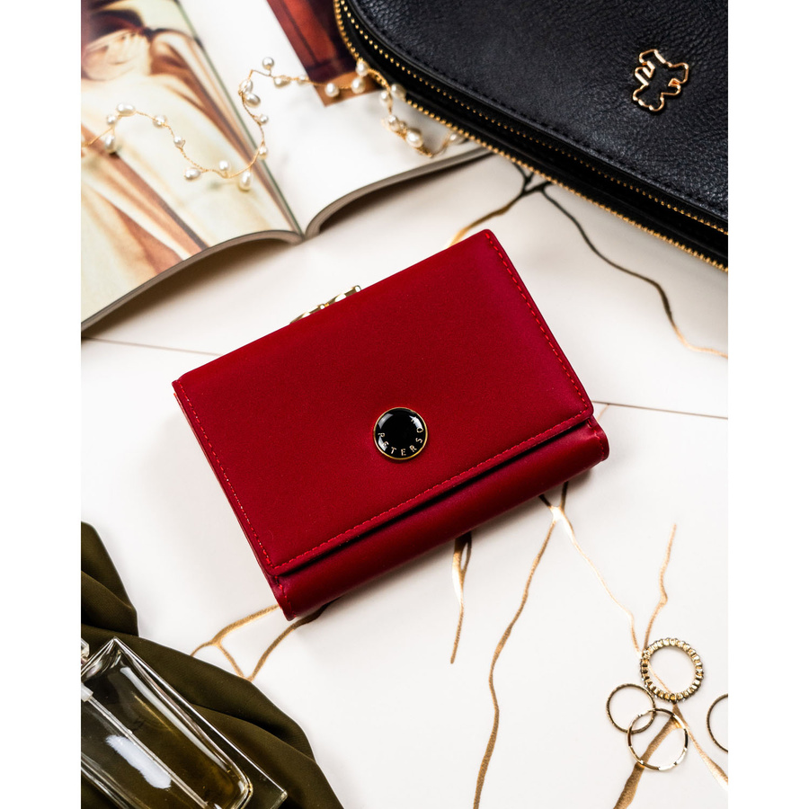Leather and leatherette wallet RFID PETERSON PTN PS15-09-HNL