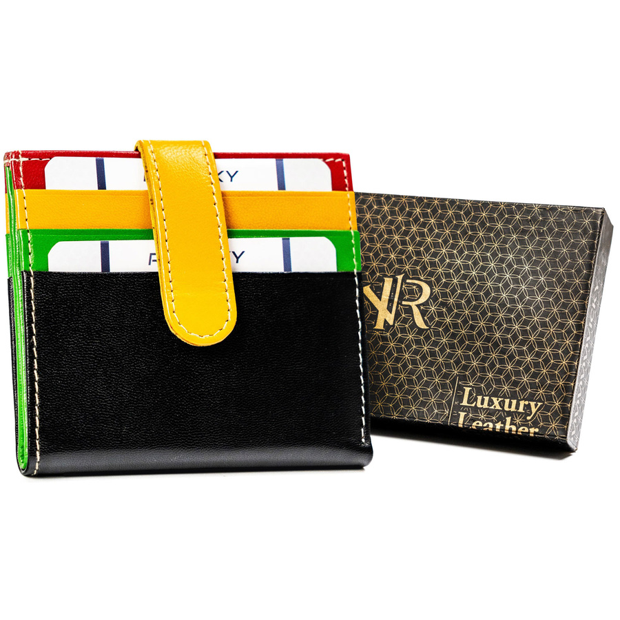 Leather card case ROVICKY R-RE-24-17-GCL