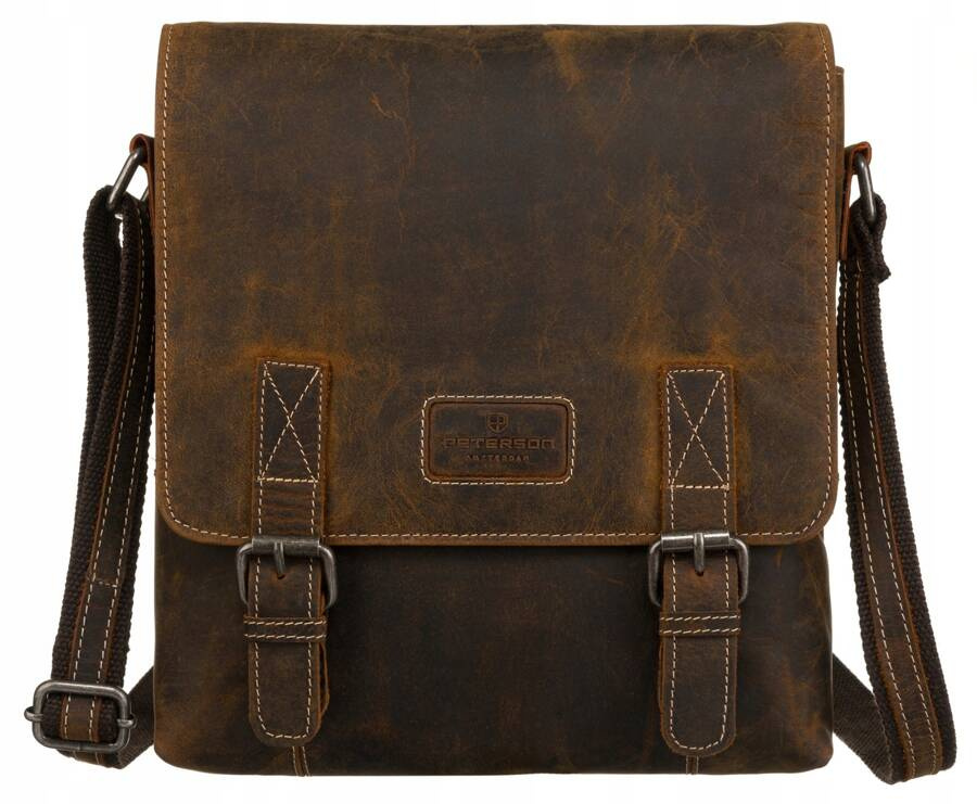 Leather bag PETERSON PTN 996-B-HUN