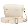 Saszetka damska wykonana ze skóry ekologicznej w jasnobeżowym kolorze - Peterson