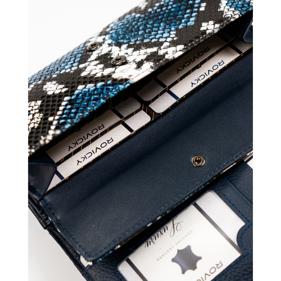 Leather wallet 4U CAVALDI PX28-DNH-BL-D.BLUE