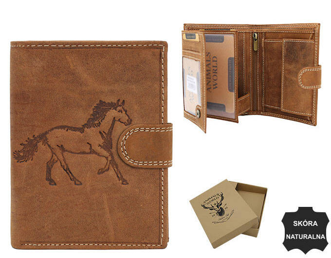 Leather wallet RFID ALWAYS WILD N4L-CHM