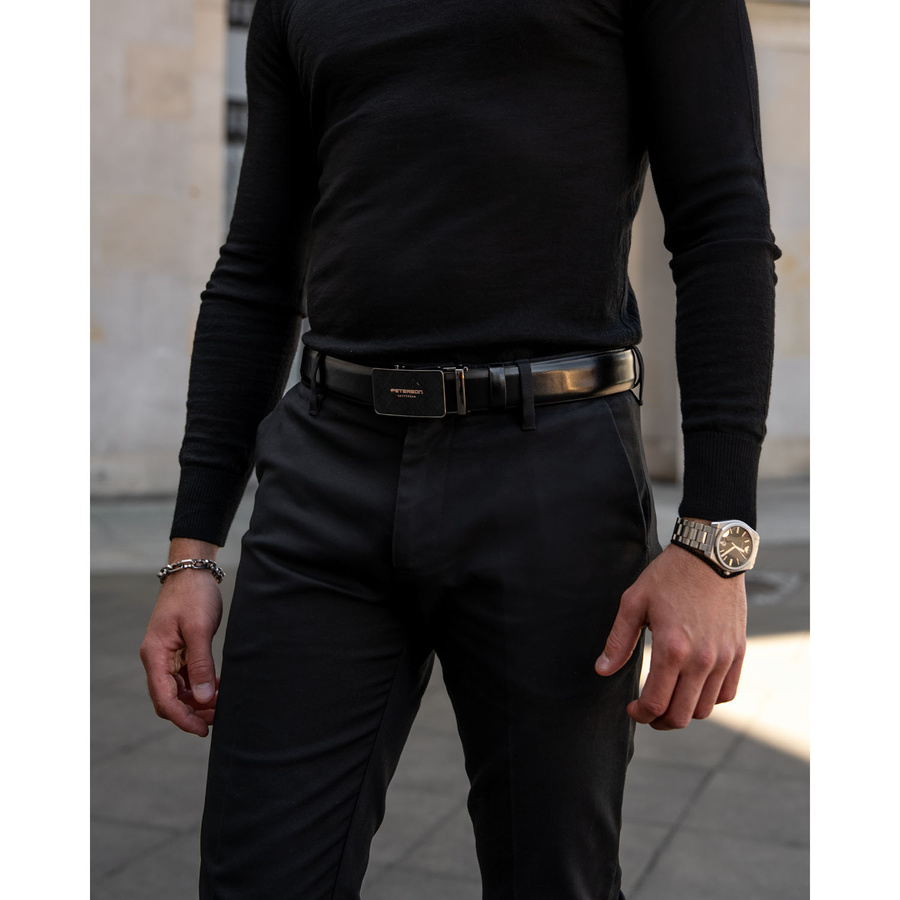 Leather belt PETERSON PTN A001