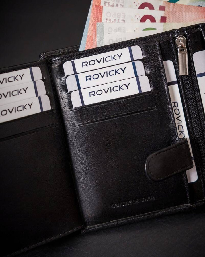 Leather wallet RFID ROVICKY RV-7680278-IL-L-BCA-