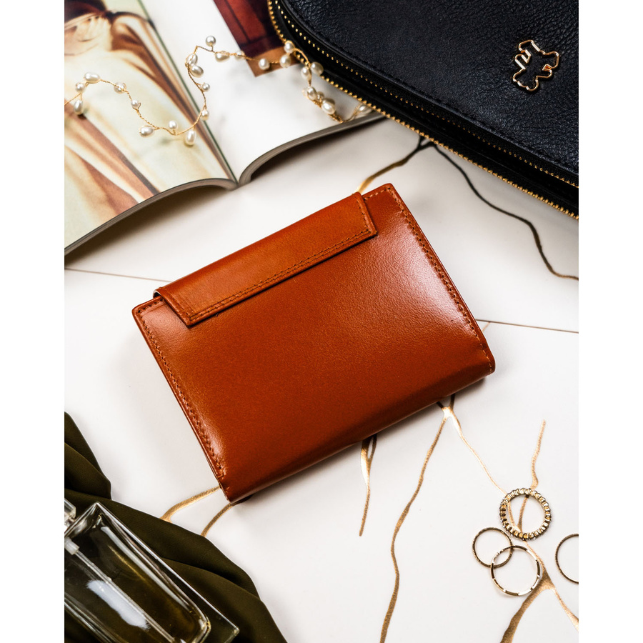Leather wallet RFID PETERSON PTN RD-357-NGV-M