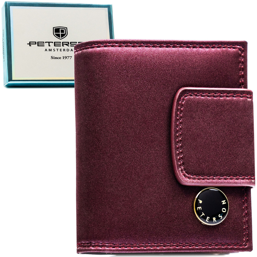 Leather wallet RFID PETERSON PTN PS329-HNL