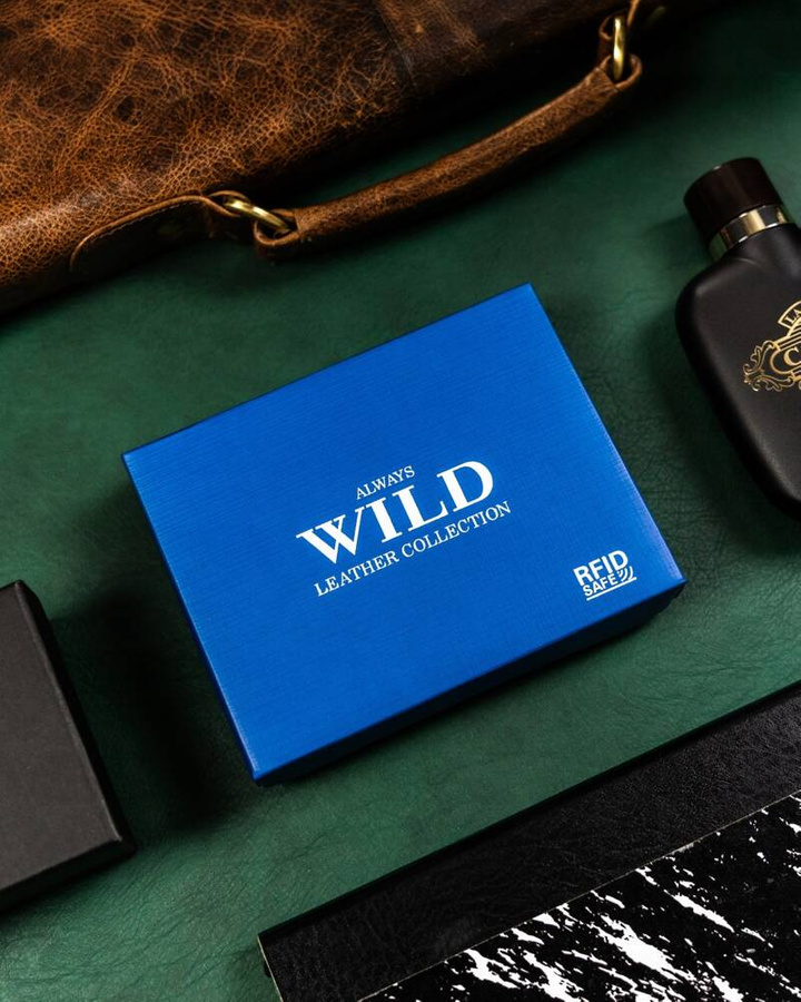 Leather wallet RFID ALWAYS WILD N0035L-CCD