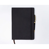 Czarny notes w twardej oprawie formacie B5 zadrukowany w linie - Peterson