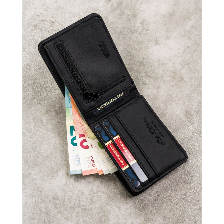 Leatherette wallet RFID PETERSON PTN EH-06Z