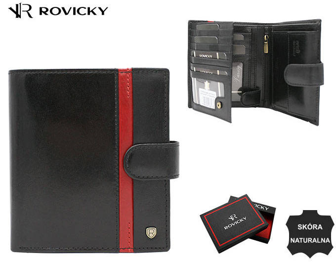 Leather wallet RFID ROVICKY 22317L-RVTP