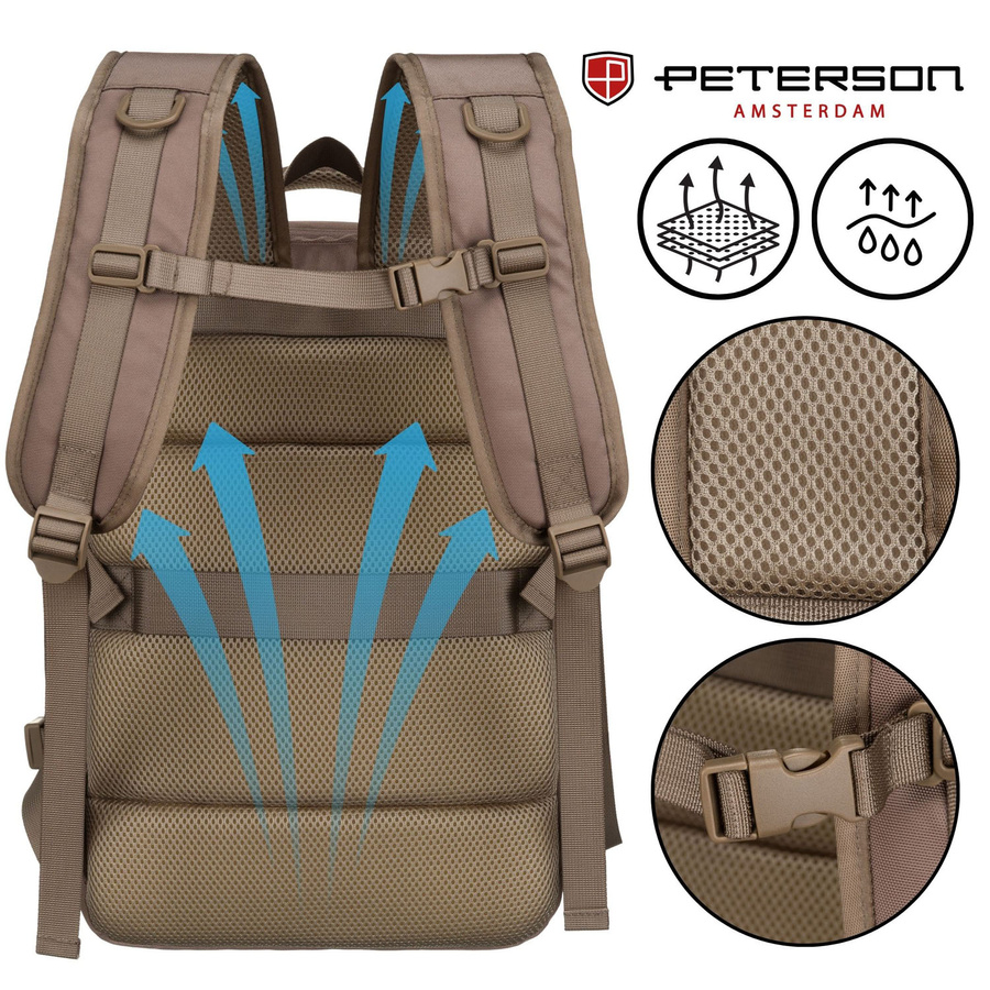Polyester bagpack PETERSON PTN 24421