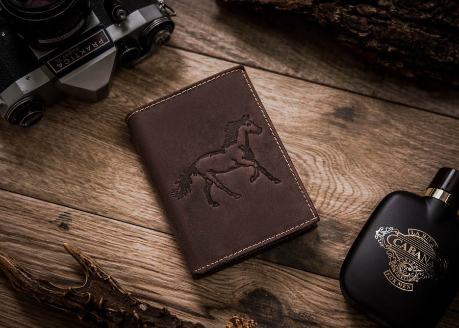 Leather wallet RFID ALWAYS WILD N4-CHM-HORSE