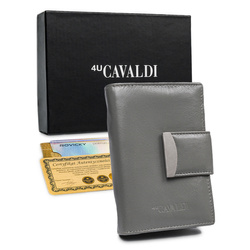 Leather wallet RFID 4U CAVALDI RD-04-GCL