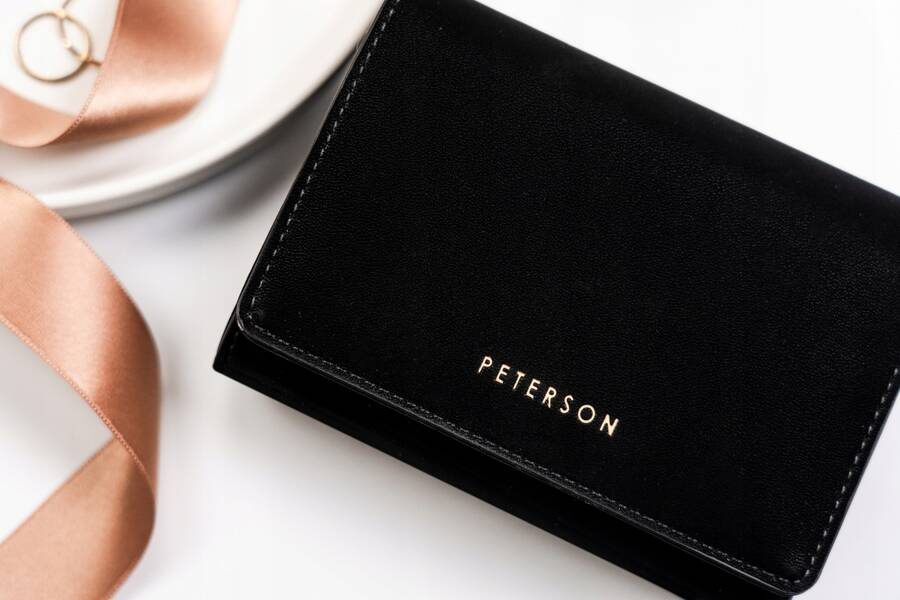 Leatherette wallet RFID PETERSON PTN 013-WEI