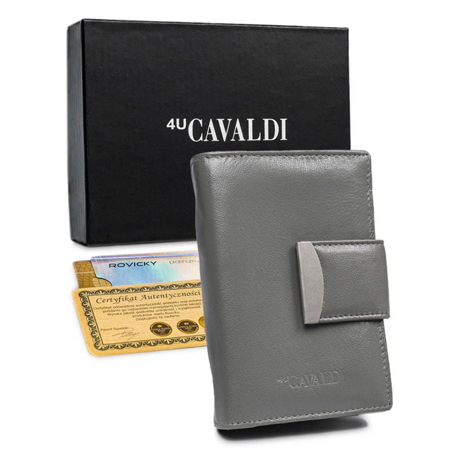 Leather wallet RFID 4U CAVALDI RD-04-GCL