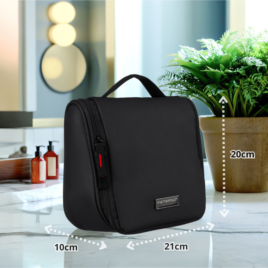 Synthetic cosmetic bag PETERSON PTN KOS-H-01