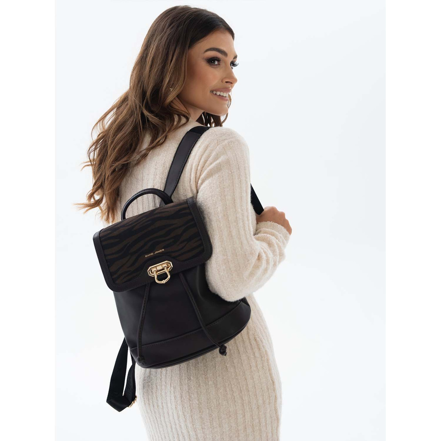 Leatherette bagpack DAVID JONES 6865-3
