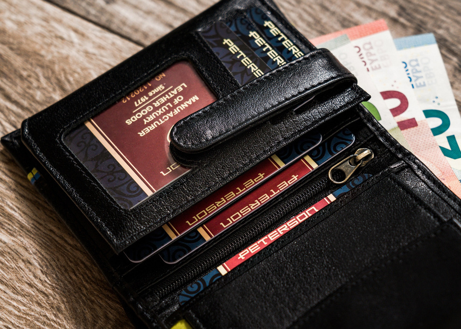 Leather men wallet PETERSON PTN 303UP