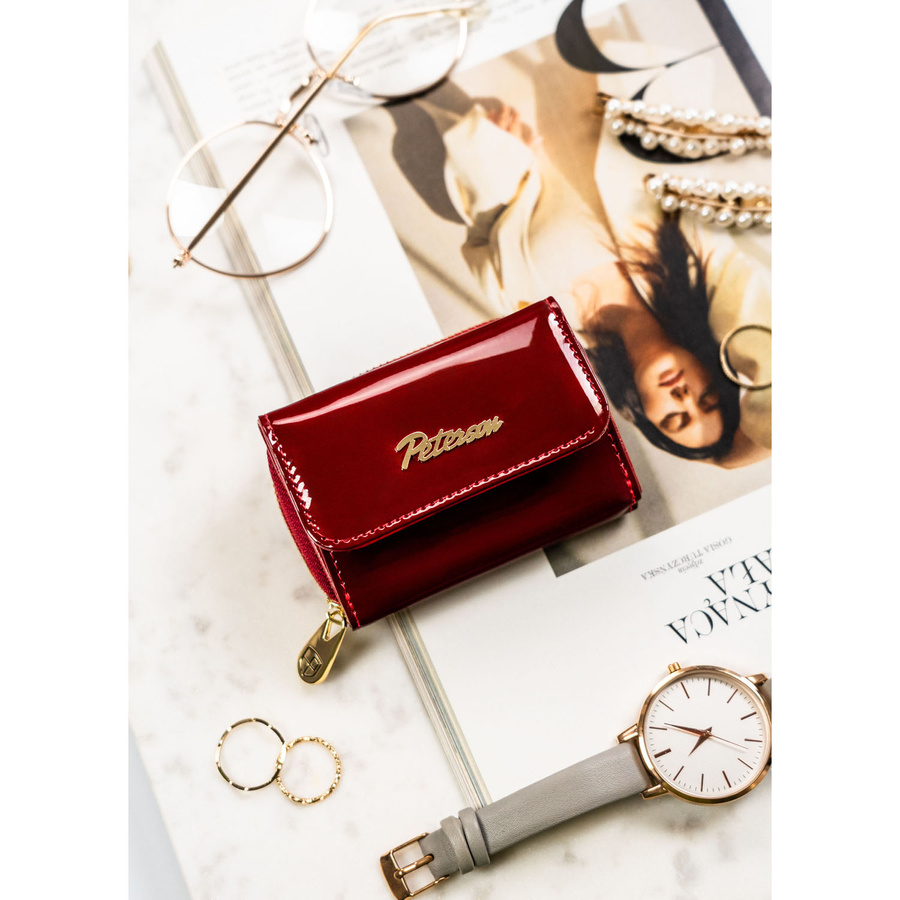 Leather wallet RFID PETERSON PTN BC-423229