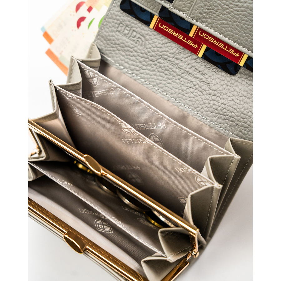 Leather wallet RFID PETERSON PTN PH30-LFL