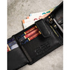 Leather wallet & key ring set PETERSON PTN SET-M-1549-D