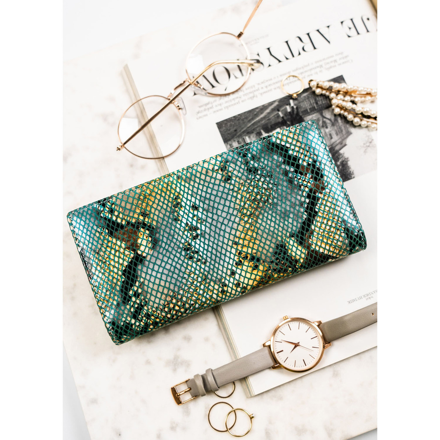 Leather wallet RFID PETERSON PTN 421431-SFL