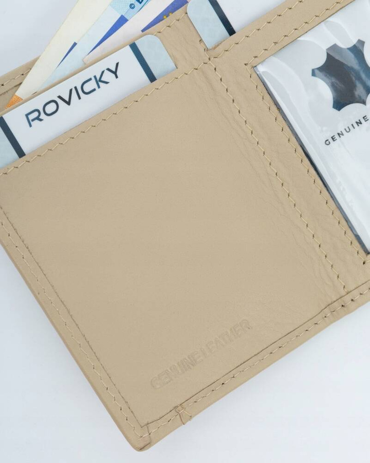 Leather wallet ROVICKY R-18-LFN