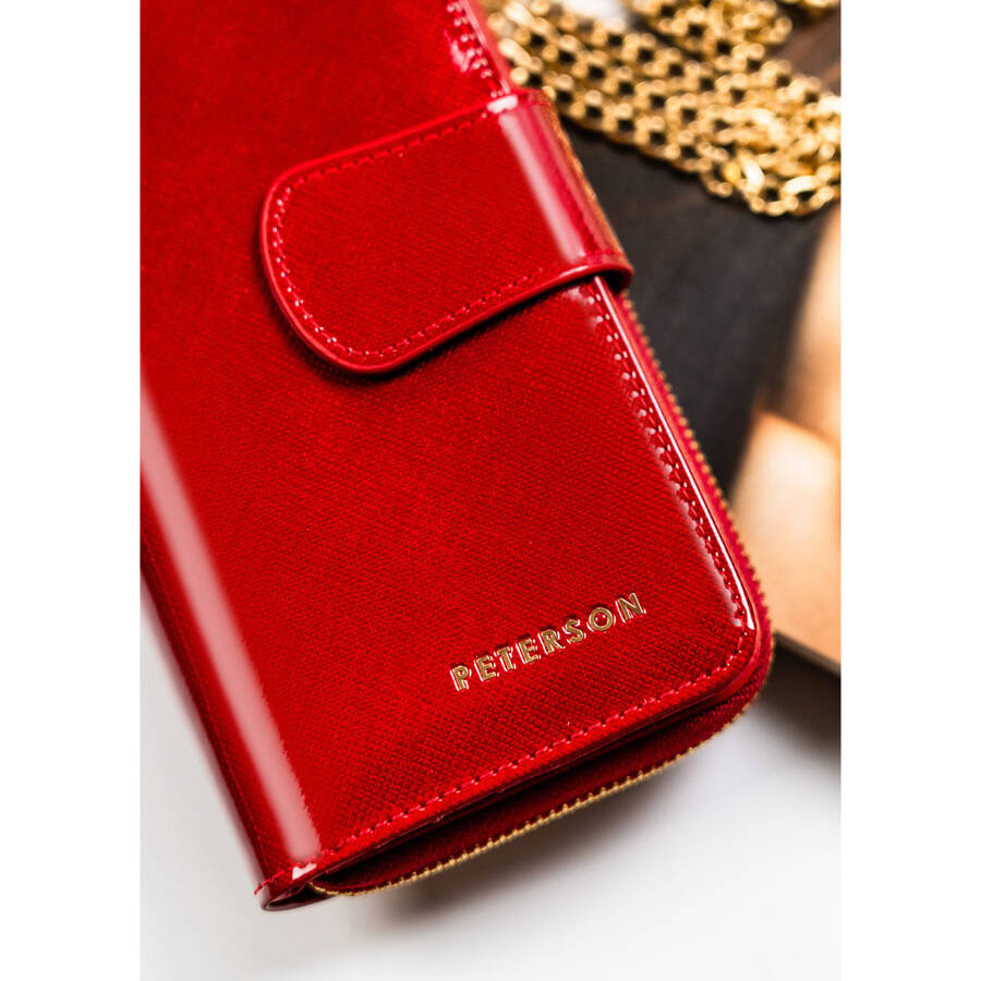 Leather wallet RFID PETERSON PTN 76116-SAF