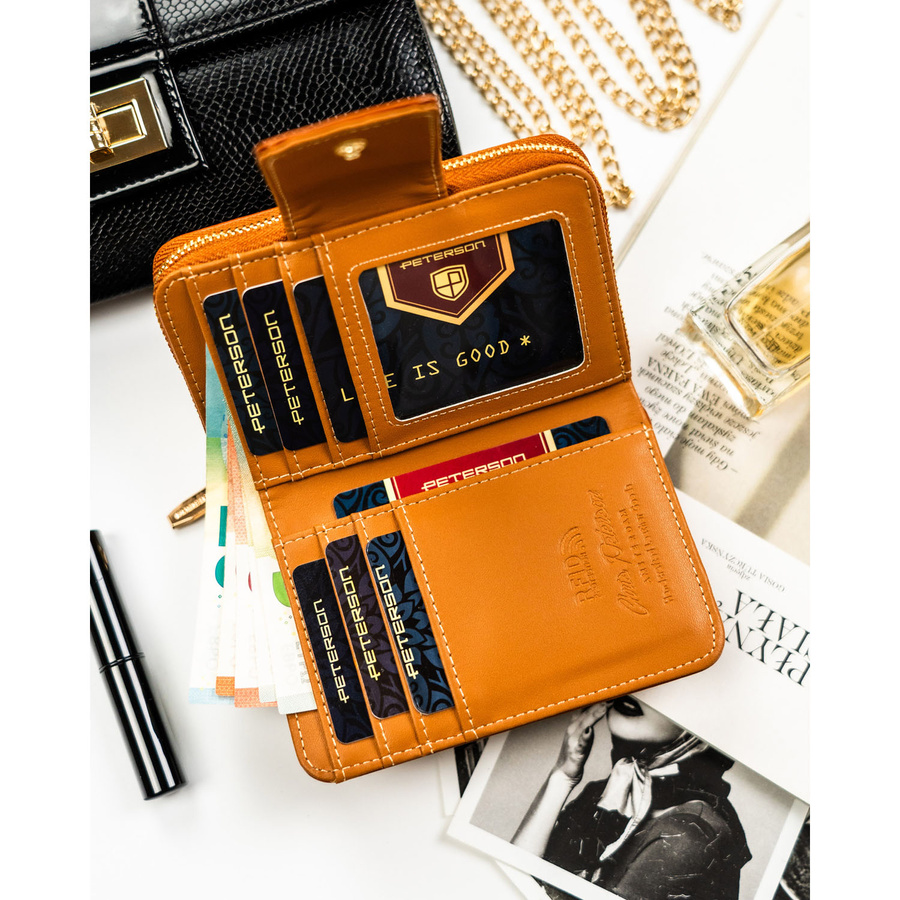 Leatherette wallet RFID PETERSON PTN 009-HF