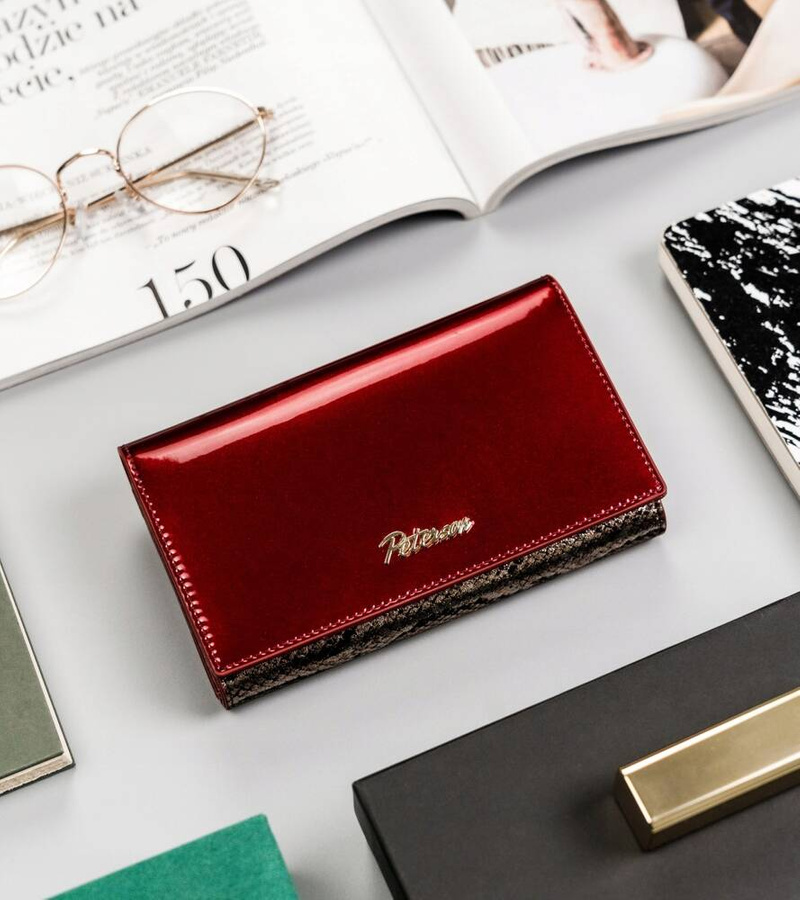 Leather women wallet PETERSON PTN BS-466