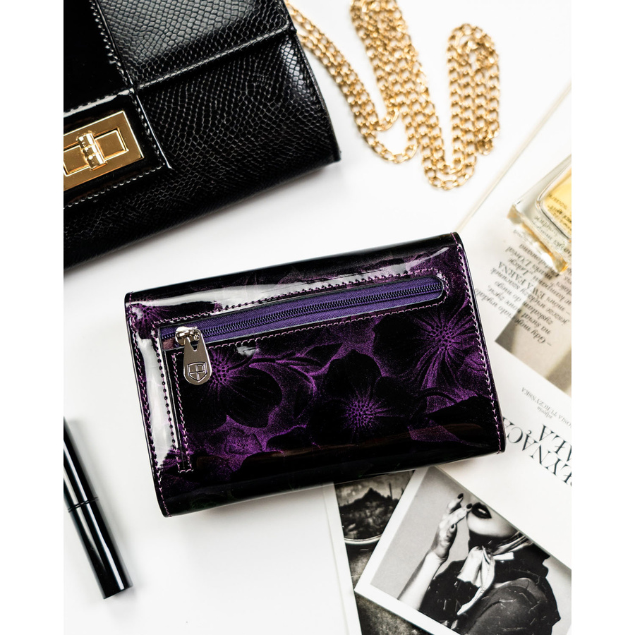 Leather and leatherette wallet RFID PETERSON PTN PS112-FDS