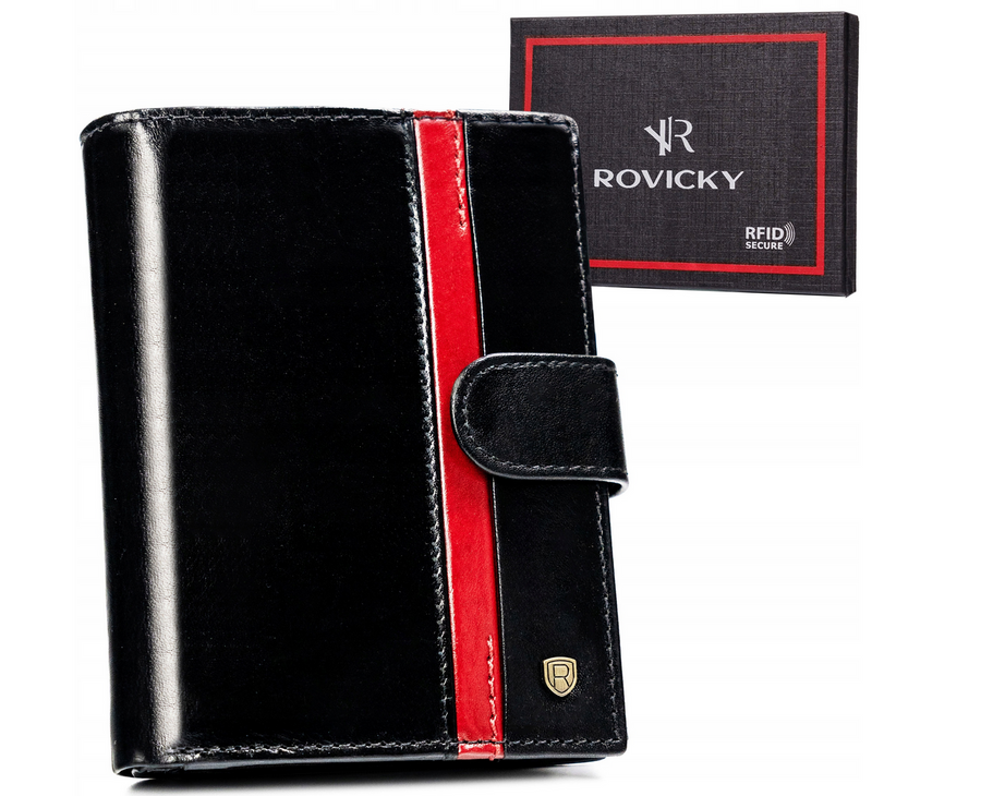 Leather wallet RFID ROVICKY 22317L-RVTP