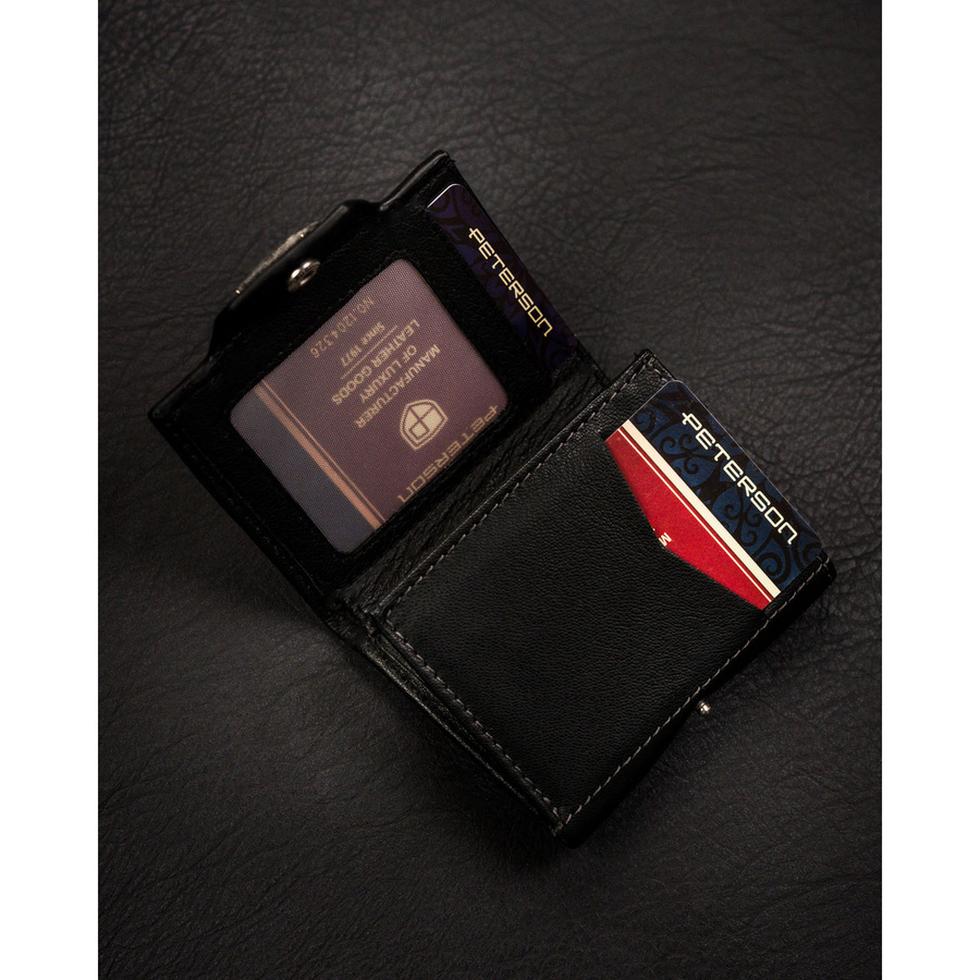 Leather wallet RFID PETERSON PTN W882-CF